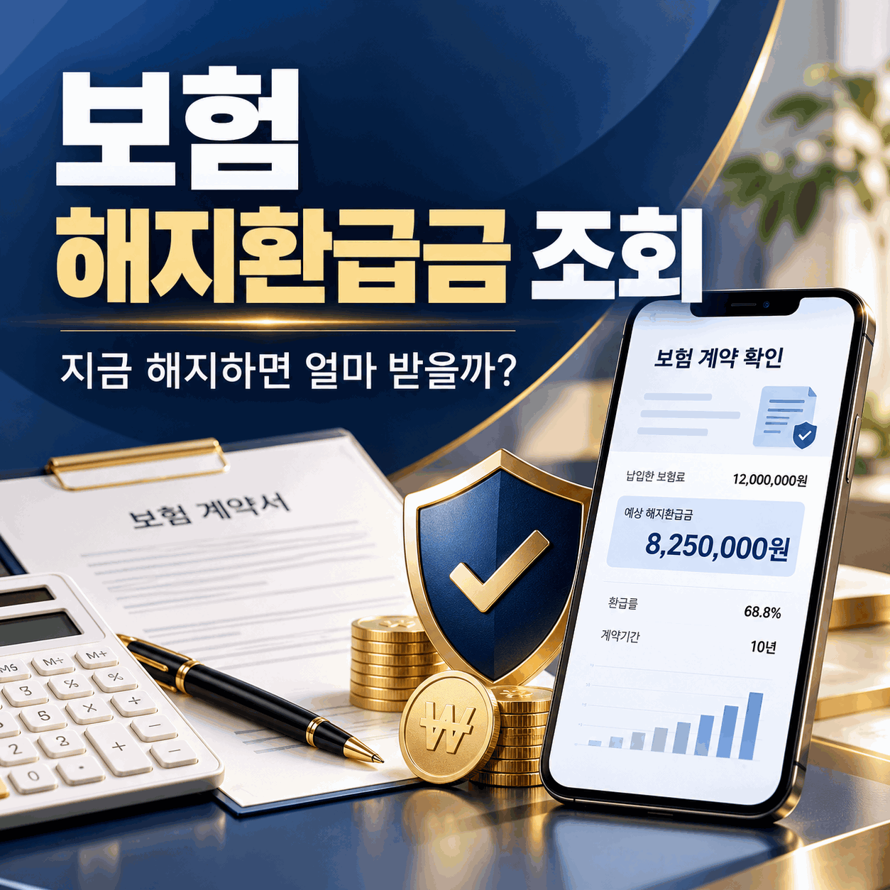 보험 해지환급금 조회